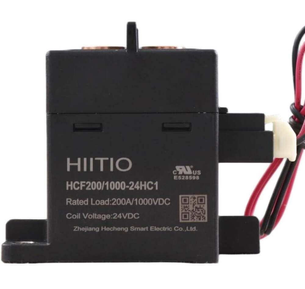 HIITIO HCF200/1000-24HC1 DC Contactor Relay 200A 1000VDC 24VDC